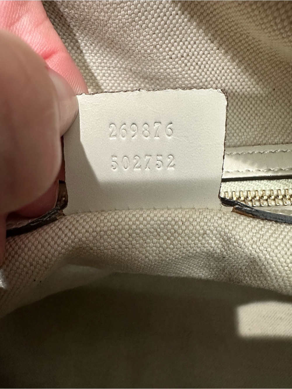 Gucci Diamante Canvas Boston Satchel White Leather Crossbody Bag w/ Entrupy COA - Picture 16 of 17